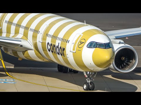30 AIRPLANE LANDINGS and Departures in 20 Minutes - Airbus A380, A330Neo ... (4K)