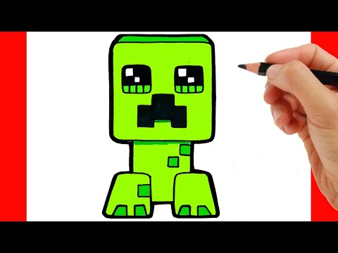 HOW TO DRAW CREPPER FROM MINECRAFT - COMO DIBUJAR MINECRAF - como desenhar minecraft crepper