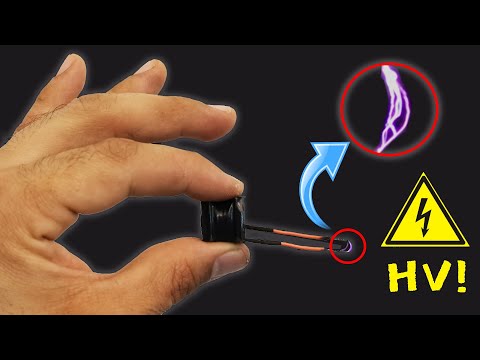 Make 4.2v to 100000v High voltage generator! /  DIY High voltage mini transformer