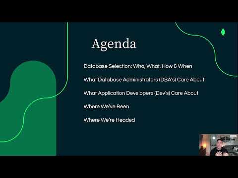 Database Selection Guide & the MongoDB Atlas Data Platform