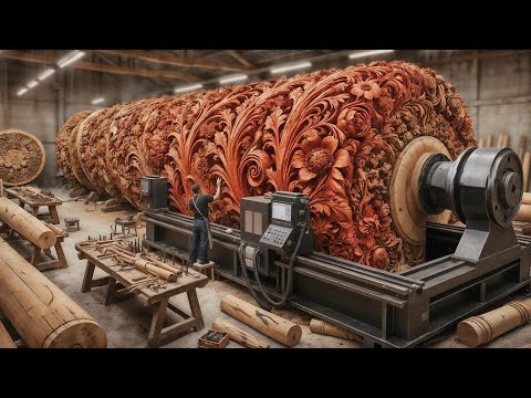 Epic Woodworking Process: From a Massive Black Log to a High-Value Masterpiece!