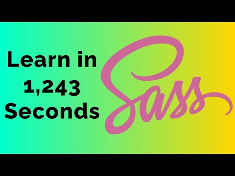 Learn Sass in 1243 Seconds | Sass Crash Course 2023
