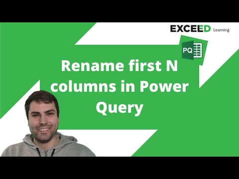Rename first N columns in Power Query