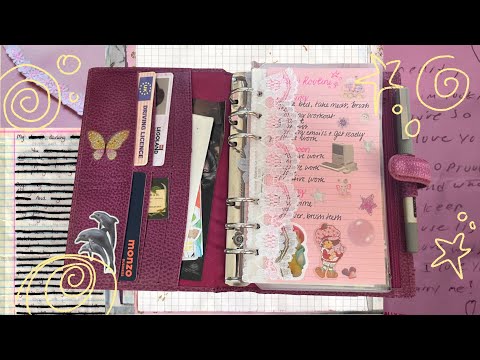 setting up my filofax