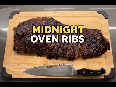 Making Oven-Baked Ribs at Night | Relaxing Cooking ASMR 🍖