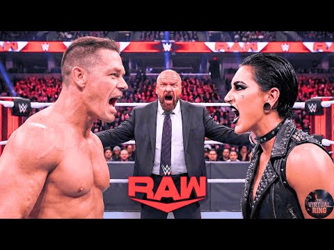 The GOAT vs Mami – John Cena vs Rhea Ripley – WWE RAW 🔥 #johncena #rhearipley