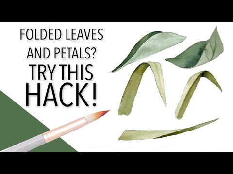 How To Draw/Paint Folded Petals And Leaves Made EASY!