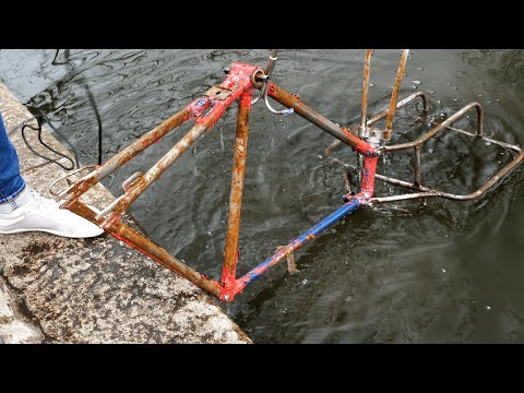 Turning Rusty Canal Find into Electric Bike