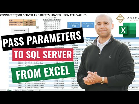 Passing Parameter Values from Excel to SQL Server
