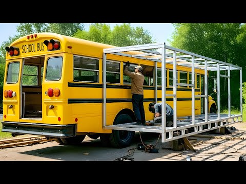 Couple Turns Old School Bus into Dream Home With a Few $2000s. By @skoolievanblogβ