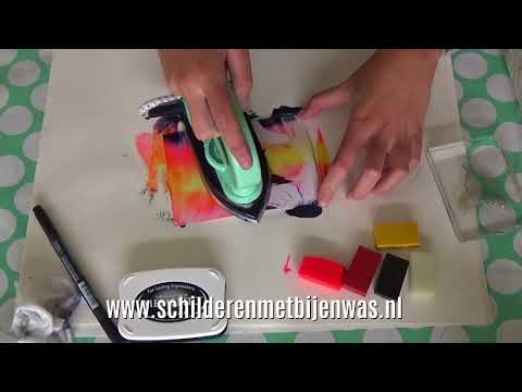 Encaustic en clear stamps