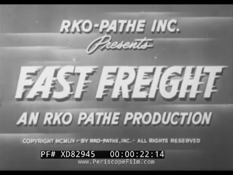“FAST FREIGHT” 1954 RAILROAD TRAIN CREWMEN FILM RICHMOND, FREDERICKSBURG & POTOMAC RR XD82945