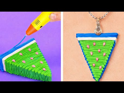 COOL 3D PEN AND HOT GLUE CRAFTS || || 123 GO! SERIES