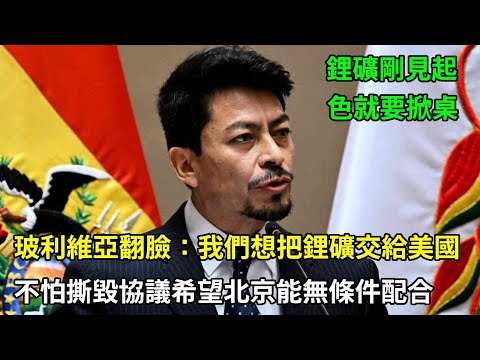 玻利維亞突然翻臉：我們想把鋰礦交給美國，不怕撕毀協議希望北京能無條件配合 #玻利維亞 #鋰礦 #大國重工 #中美博弈