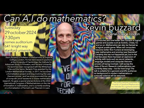 Can A.I. do mathematics? - Kevin Buzzard
