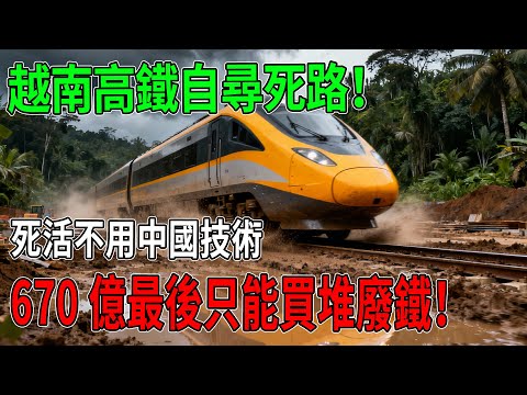 越南高鐵注定爛尾！死活不用中國技術，硬湊日德韓“萬國牌”不僅跑不到350，670億美金更是血本無歸！ #越南高鐵 #中國基建 #一帶一路 #泛亞鐵路 #爛尾工程 #中老鐵路 #基建狂魔 #中國高鐵