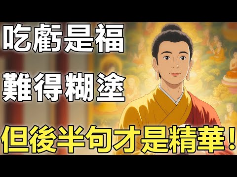 吃虧是福，難得糊塗！菩薩開示：99%的人都不知道，後半句才真正道破了人性的天機!【輪回|因果|佛學】