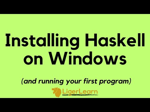 Installing Haskell on Windows 10