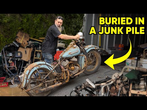 I Saved This Rusted and Abandoned Motorcycle From A Junk Pile!