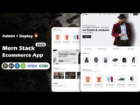 MERN Stack Ecommerce Website Mongodb, Express, React & Node.js - Build and Deploy Ecommerce App