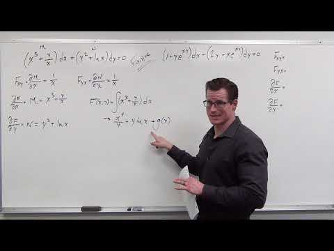 Solving Exact Differential Equations (Differential Equations 29)