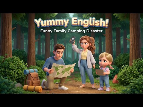 Funny Family Camping Disaster | English Conversation (Level 2)