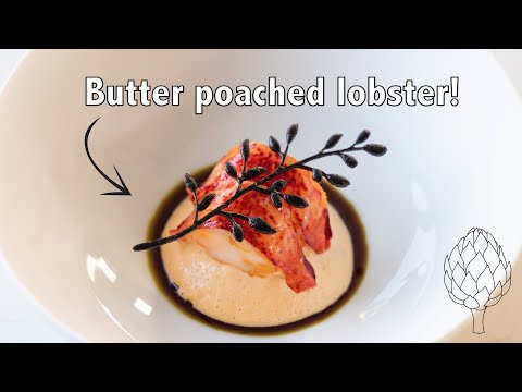 Butter poached lobster dish | Christmas menu special second course!