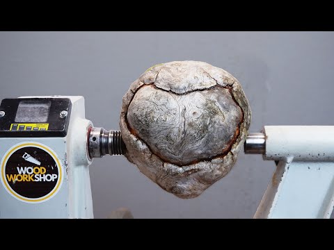 Woodturning a Weird Piece of Pine