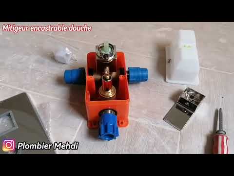 mitigeur encastrable douche خلاط دش مدمج رشاش الحمام المدفون