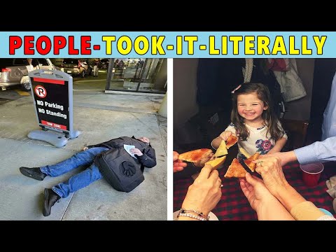 Hilarious Pics Of People Doing Exactly What They Were Asked To Do