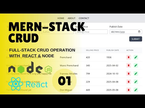 Learn Full-Stack Crud Operation in One Video || MERN STACK CRUD || Rest-Full Api || Node || React.