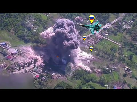 Russian FAB-3000 Epic Destruction of Ukrainian Ammunition Depot in Bogatyr