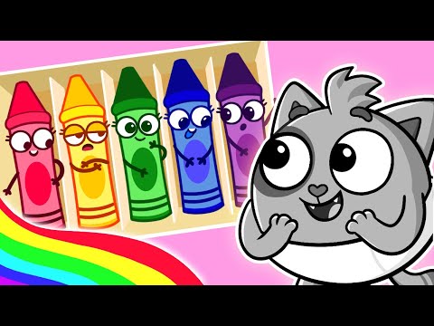 Rainbow Mixer! β¨π£ Five Funny Pencils & Where Did All the Colors Go? π₯ Songs & Nursery Rhymes BZ Club
