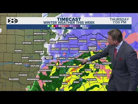 DFW Weather | More winter precipitation Thursday evening, snowfall totals so far