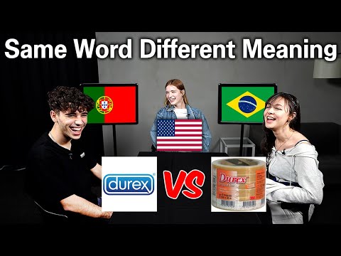 American Was Shocked by Same Word, Different Meaning in Brazil & Portugal Portuguese!!