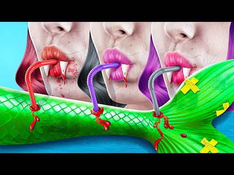 Une Vampire Riche contre une Sirène Fauchée à L'école des Vampires!