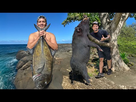 4 Days Spearfishing & Hunting Wild Boars in Rural Hawaii