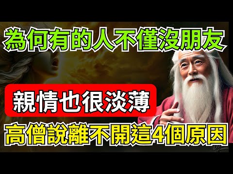 為什麼有的人不僅沒朋友，就連親情也很淡薄？高僧說離不開這4個原因！看完突然開悟 | 智慧之海 | 智慧 人生 哲學