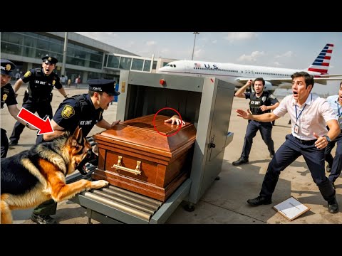K9 Dog Detects Moving Arm Inside Coffin At Airport — Accidentally Uncovers A Shocking Secret
