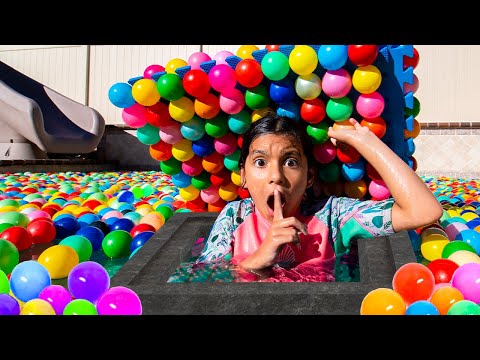 Ellie & Eva Hide and Seek Adventure! Lava vs Ice Rooms 🔥❄️