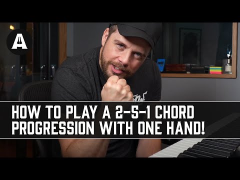 How To Play a 2-5-1 Chord Progression With ONE Hand! - Piano Lesson