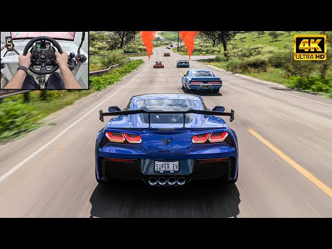 Chevrolet Corvette ZR1 VS Track Toys - Forza Horizon 5 | Logitech G923 Steering Wheel
