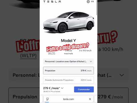 La nouvelle offre Tesla a déjà disparu ! Comme c’est bizarre ￼