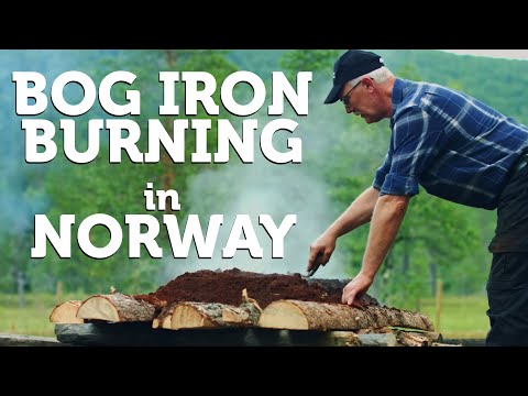 Bog Iron burning in Budalen - Norway