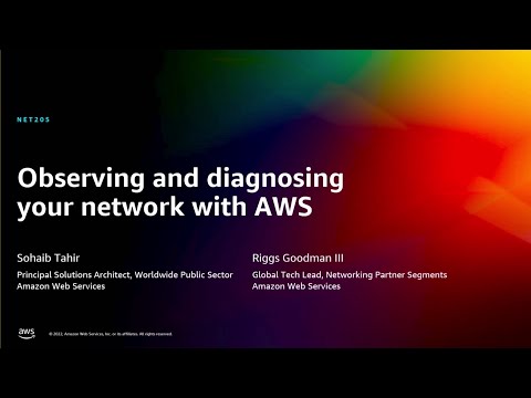 AWS re:Invent 2022 - Observing and diagnosing your network with AWS (NET205)