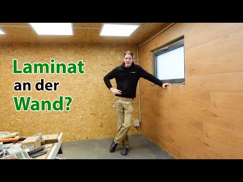 Laminate on the wall? - Homemade but how?//DIY