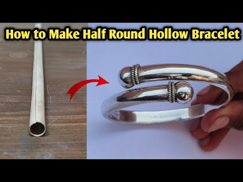 The Art of half round Hollow Bracelet Making: Tips and Techniques/jewelry making/Gold Smith Luke