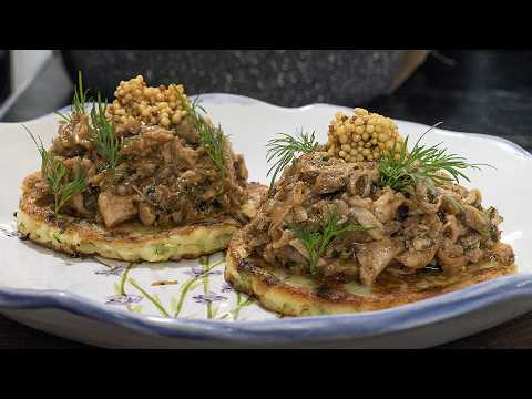Драники и рваная курица
