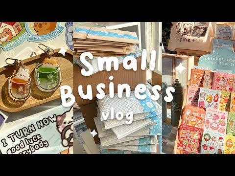 small business vlog ✧ last shop update of the year, my best launch, packing orders, holiday markets