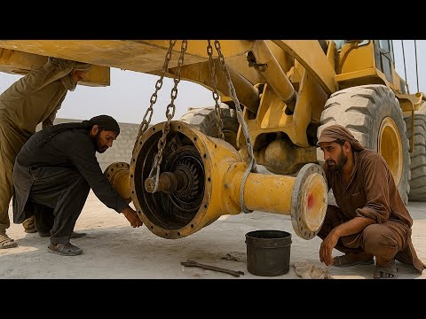 Unbelievable! 40-Year-Old Rusted Caterpillar Front Gear Restored to Brand New 🔧🔥